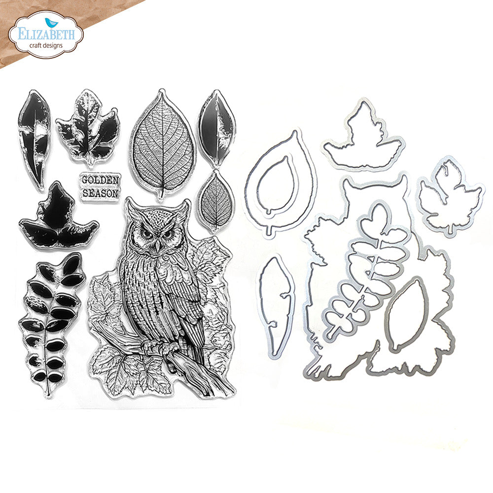 Elizabeth Craft Designs Golden Season - Golden Season Stamp and Die Set