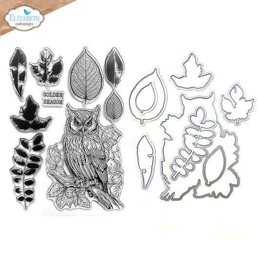 Elizabeth Craft Designs Golden Season - Golden Season Stamp and Die Set