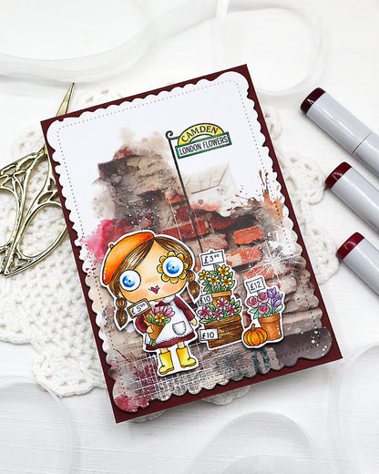 TP-1323 - A7 Stamp Set - Camden Flower Market