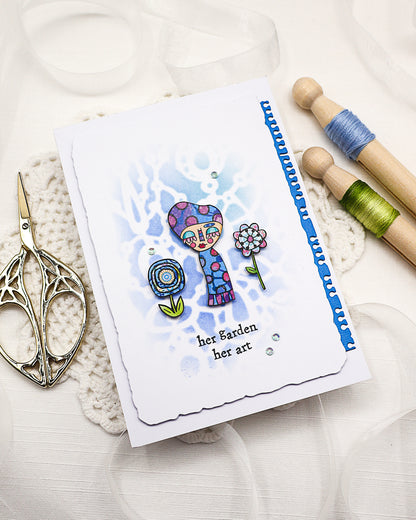 TP-1285 - A7 Stamp Set - Her Garden