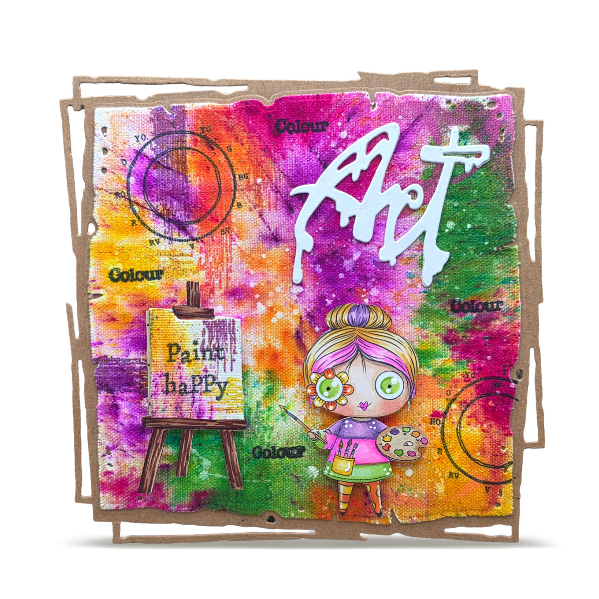 TP-1500 - A7 Stamp Set - Paint Happy