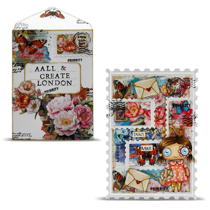 #MT-144 -  Washi Tape - Peonies Airmail (Layer-It-Up!
