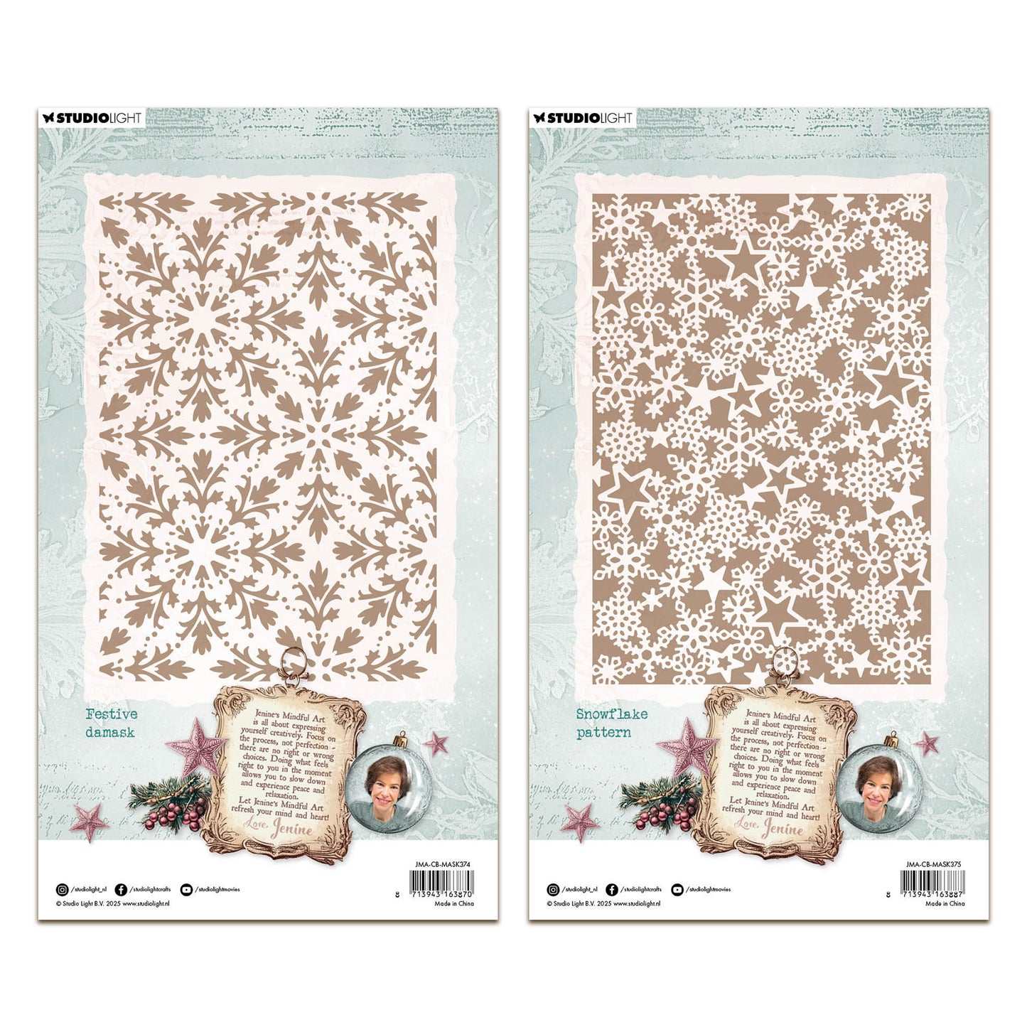 Studio Light Jenine's Mindful Art Christmas Blush Mask Bundle