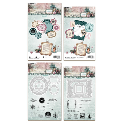 Studio Light Jenine's Mindful Art Christmas Blush Stamp & Die Bundle