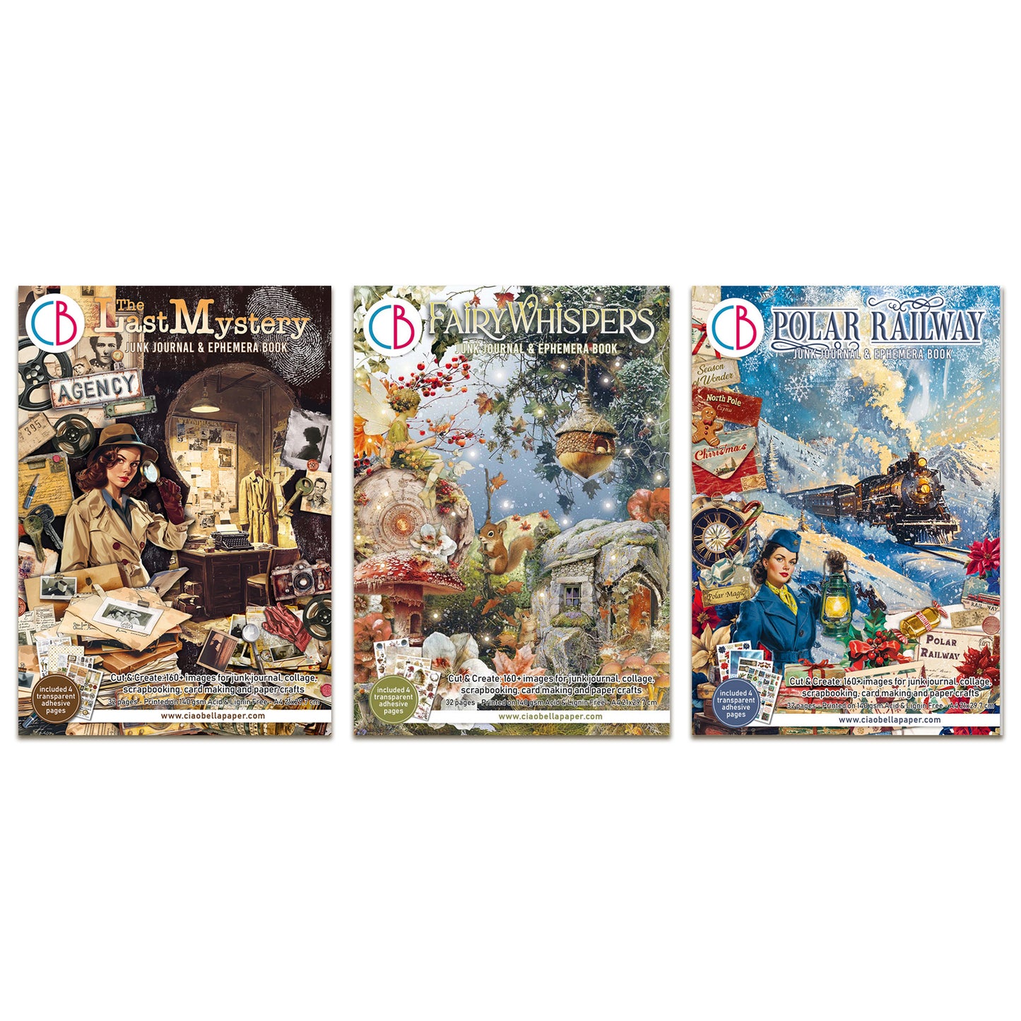 Ciao Bella Junk Journal Ephemera Book Bundle