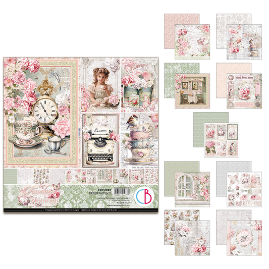 Ciao Bella Timeless Moments 12x12 Inch Paper Pad (12pcs)