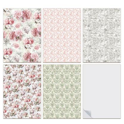 Ciao Bella Timeless Moments A4 Vellum Paper Patterns (6pcs)