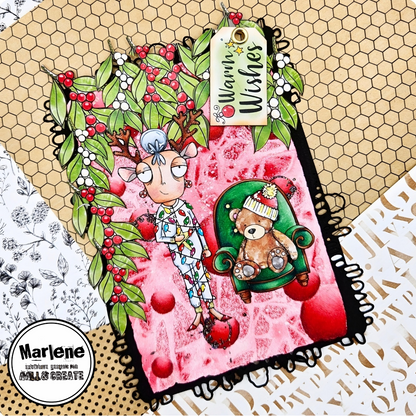 Janet Klein Christmas A7 Stamps Bundle