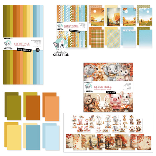 Creative Craftlab Essentials Cosy Autumn Paper Bundle