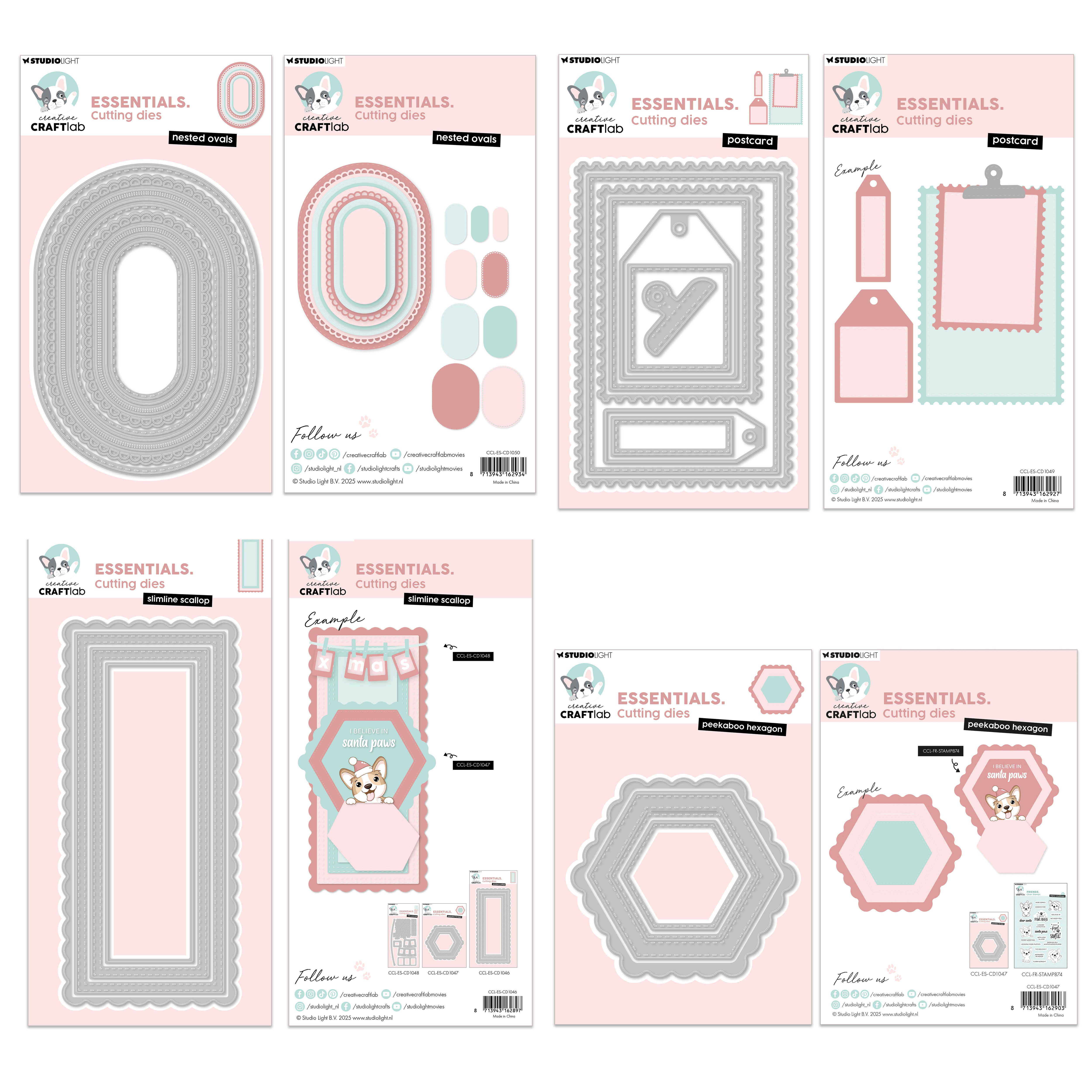 O2 Creative Nesting Creative Craftlab Essentials Cutting Nesting Die Bundle – AALL & Create