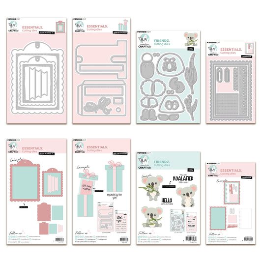 Creative Craftlab Essentials Die Bundle - Notebook, Giftcard Holder, Ticket & Friendz