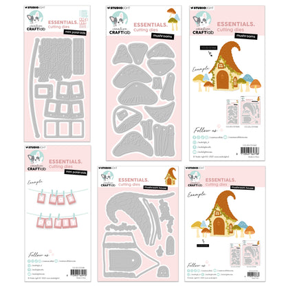 Creative Craftlab Essentials Mushroom House & Polaroids Cutting Die Bundle