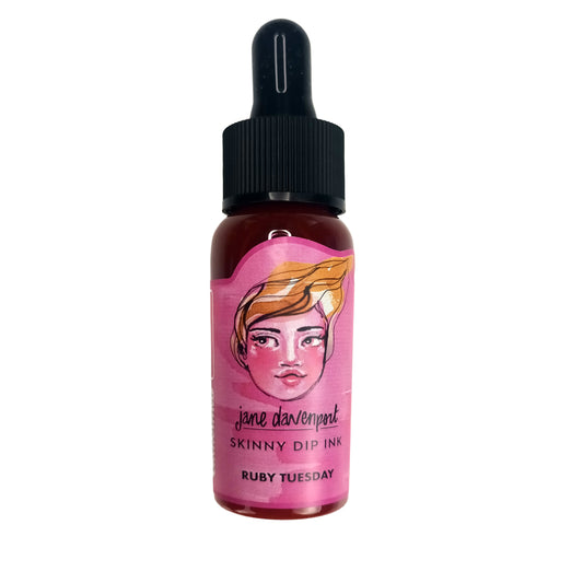 Cosmic Shimmer Jane Davenport Skinny Dip Ink Ruby Tuesday 30ml