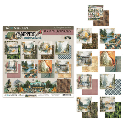 49 And Market Campfire Memories 12x12 Inch Collection Pack by Dennis Bruton