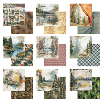 49 And Market Campfire Memories 12x12 Inch Collection Pack by Dennis Bruton