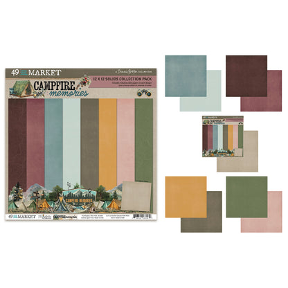 49 And Market Campfire Memories 12x12 Inch Solids Collection Pack by Dennis Bruton