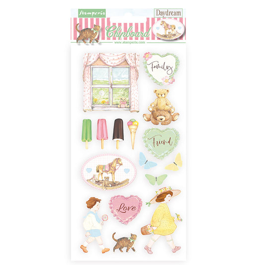 Stamperia Adhesive Shapes 15 x 30 cm DayDream Toys