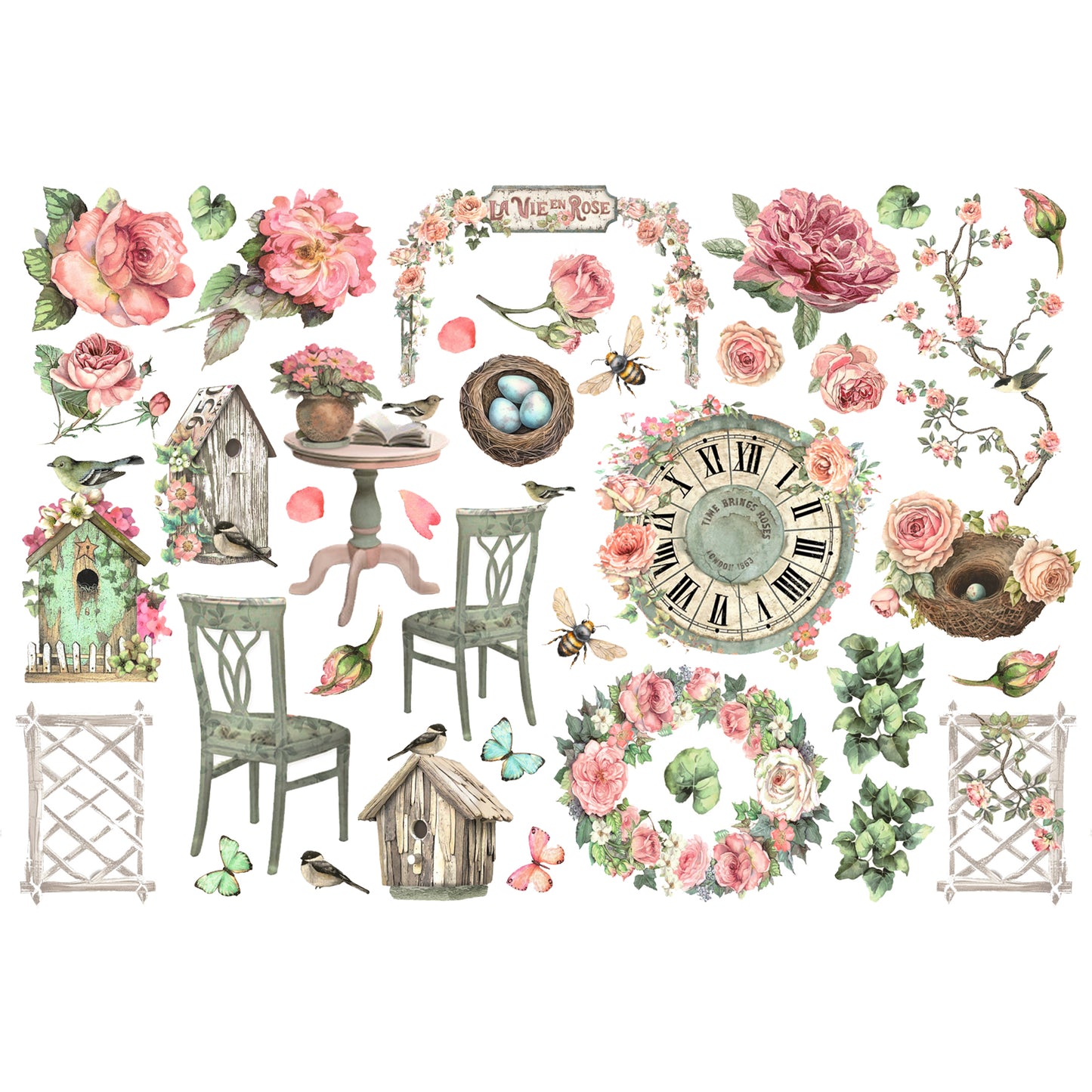 Stamperia House of Roses Ephemera (37pcs)