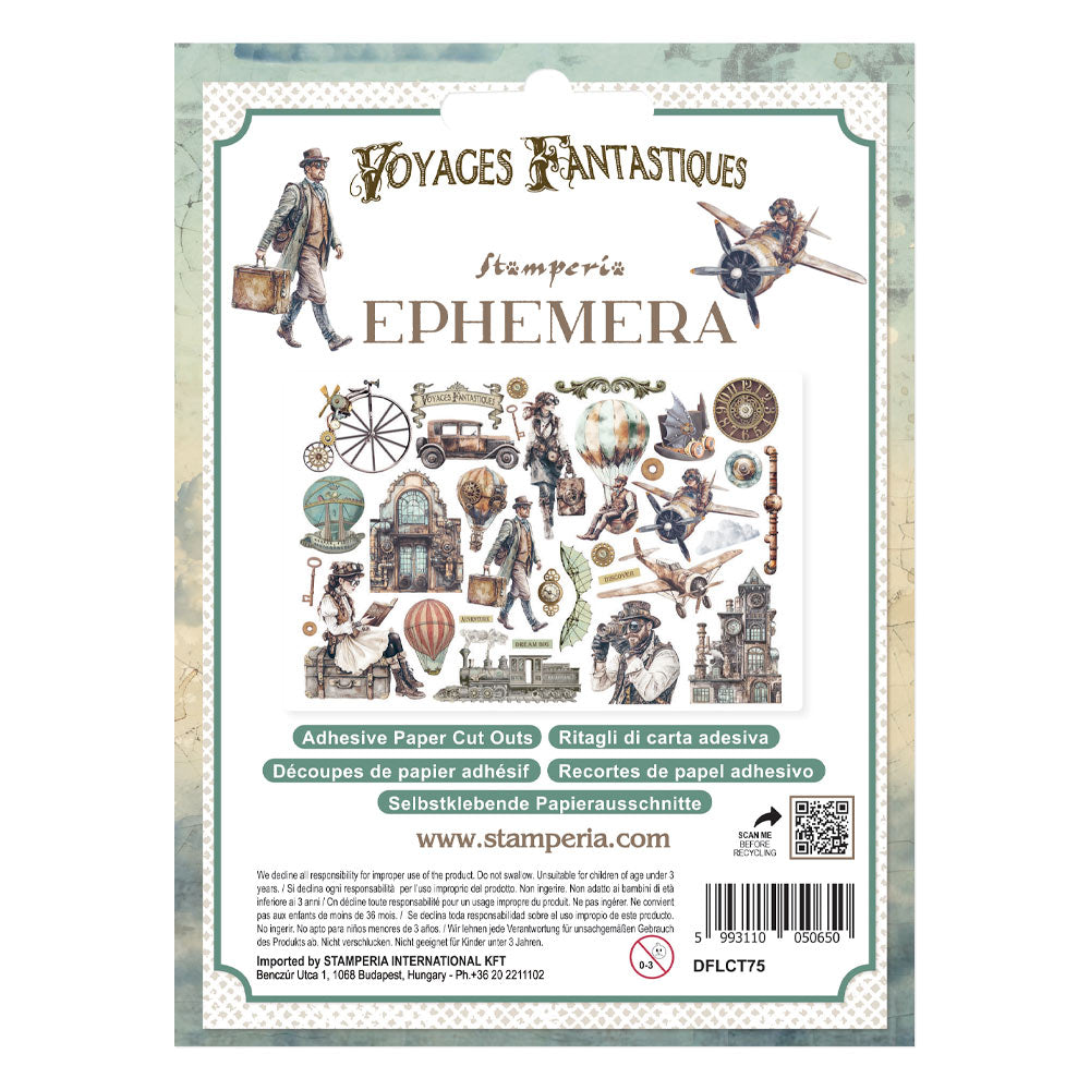 Stamperia Voyages Fantastiques Ephemera (33pcs)
