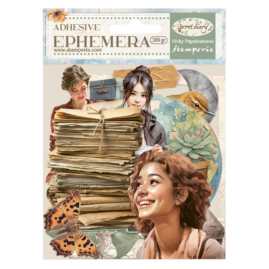 Stamperia Secret Diary Ephemera (46pcs)