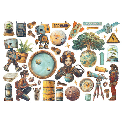 Stamperia A New Beginning Ephemera (41pcs)