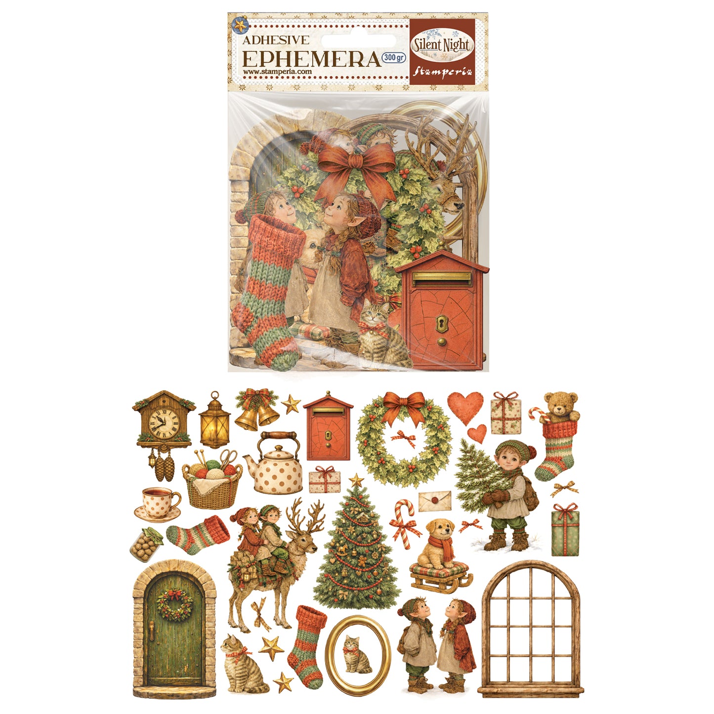 Stamperia Silent Night Ephemera