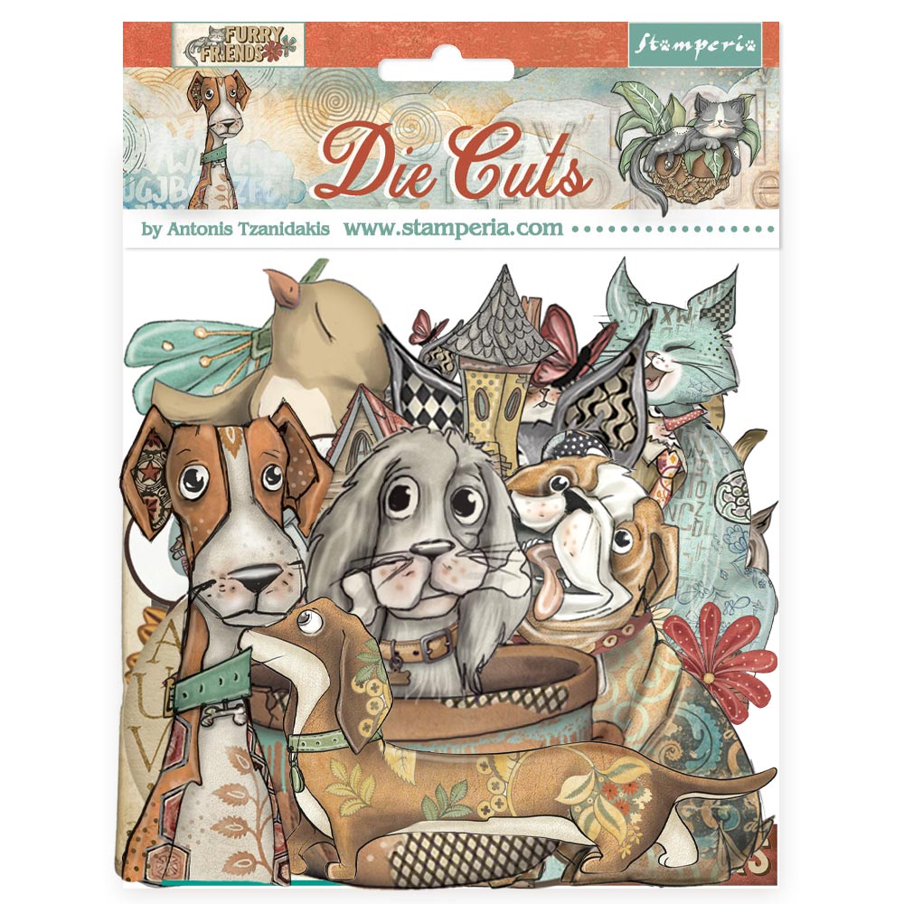Stamperia Furry Friends Die Cuts Assorted (47pcs)