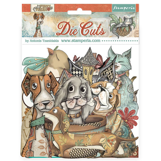 Stamperia Furry Friends Die Cuts Assorted (47pcs)