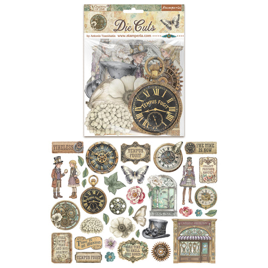 Stamperia Gardens of Time Die Cuts Assorted (38pcs) (DFLDC130)