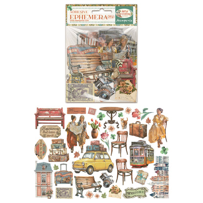 Stamperia Art of Travelling Ephemera (39pcs)