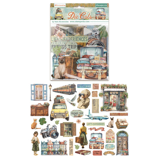 Stamperia Art of Travelling Die Cuts Assorted (37pcs)