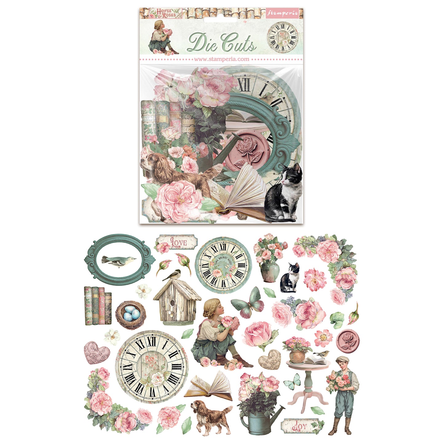 Stamperia House of Roses Die Cuts Assorted (39pcs) (DFLDC132)
