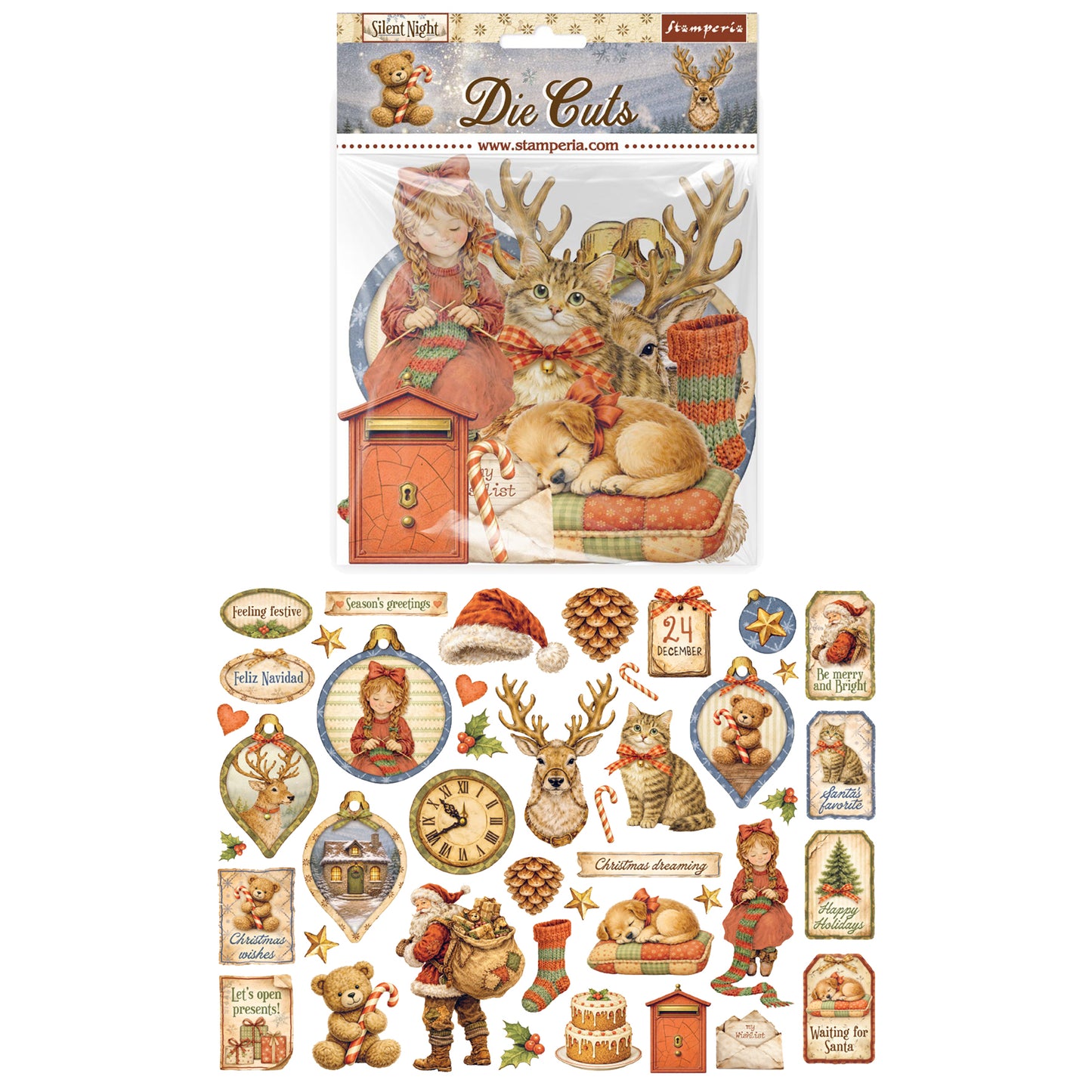 Stamperia Silent Night Die Cuts Assorted