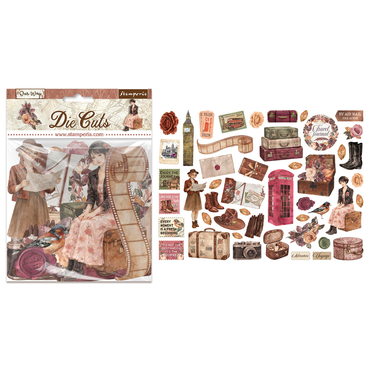 Stamperia Our Way Die Cuts Assorted