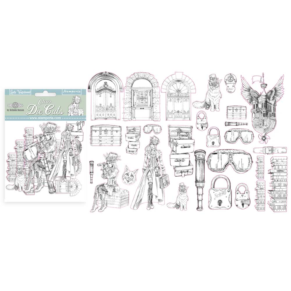 Stamperia Clear Die cuts - Lady Vagabond