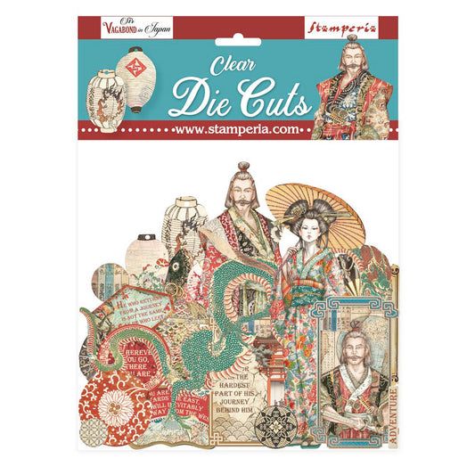 Stamperia Clear Die Cuts Sir Vagabond in Japan Coloured