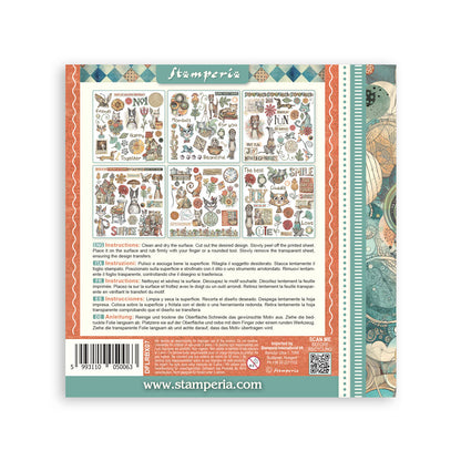 Stamperia Furry Friends Rub-On 6,1x6,1 Inch Assortment (6pcs)