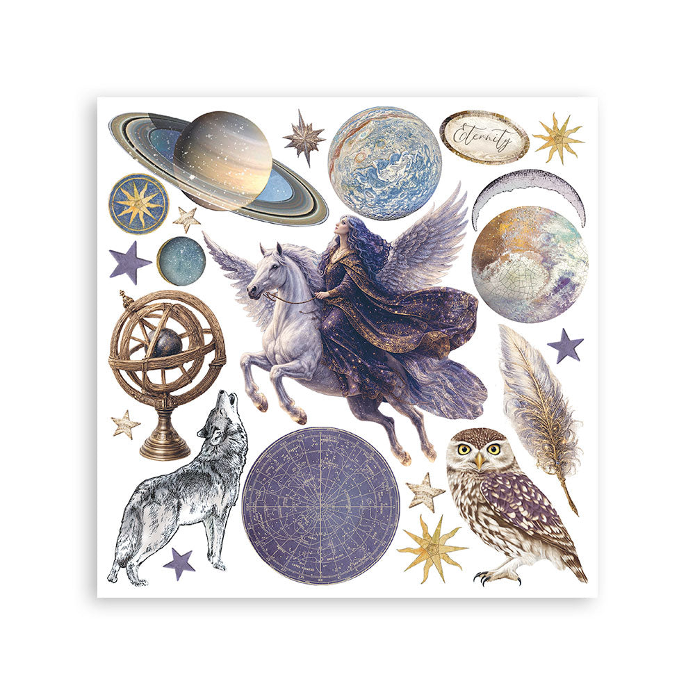 Stamperia Cosmos Rub-On 15,5x15x5cm Assortment (6pcs) by Cristina Radovan