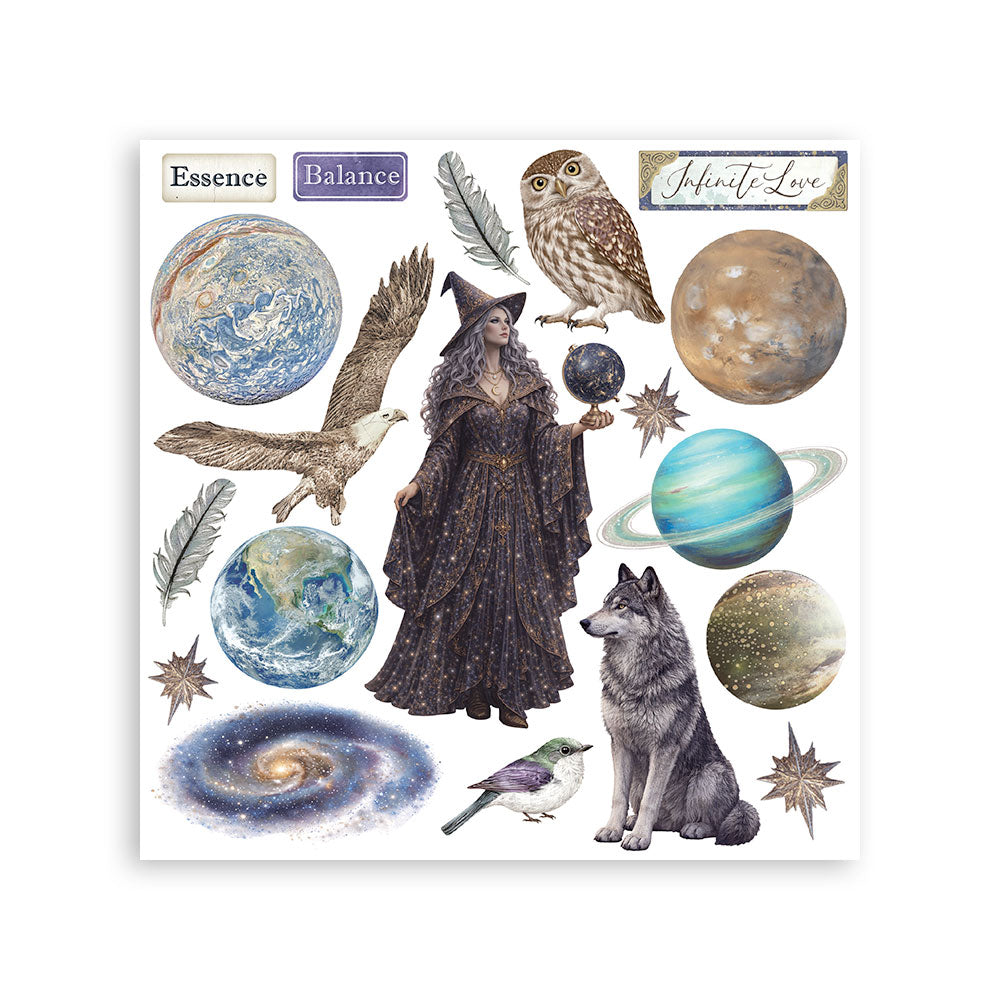 Stamperia Cosmos Rub-On 15,5x15x5cm Assortment (6pcs) by Cristina Radovan