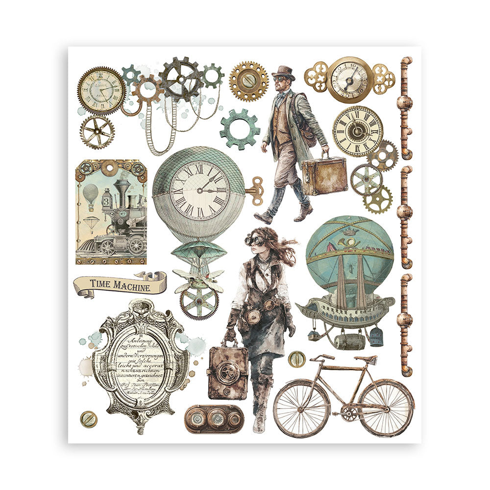 Stamperia Voyages Fantastiques Rub-On 20,5x23cm Assortment (6pcs)