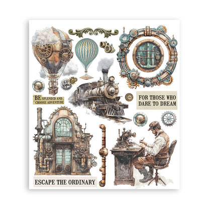 Stamperia Voyages Fantastiques Rub-On 20,5x23cm Assortment (6pcs)