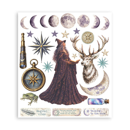 Stamperia Cosmos Rub-On 20,5x23cm Assortment (6pcs) by Cristina Radovan