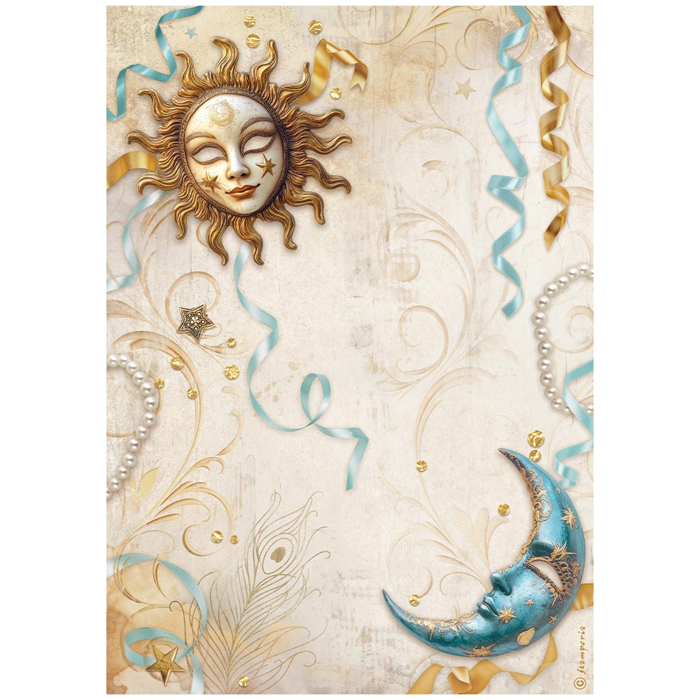 Stamperia, Songs of The Sea Backgrounds Lot de papier 20,3 x 20,3 cm Stamperia, Songs of The Sea Backgrounds Lot de papier 20,3 x 20,3 cm