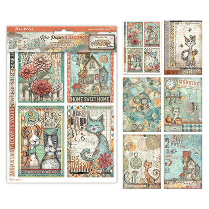 Stamperia Furry Friends A4 Rice Paper Selection (6pcs)