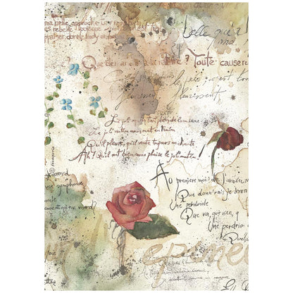 Stamperia Flowers and Poems A4 Rice Paper Selection (6pcs)