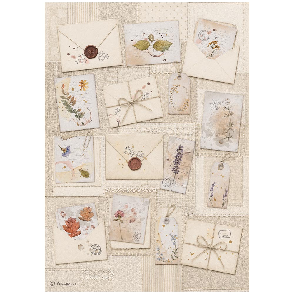 Stamperia Flowers and Poems A4 Rice Paper Selection (6pcs)