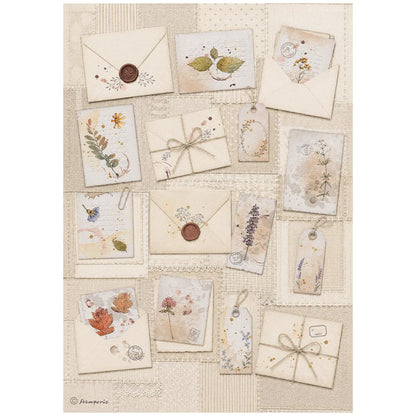 Stamperia Flowers and Poems A4 Rice Paper Selection (6pcs)