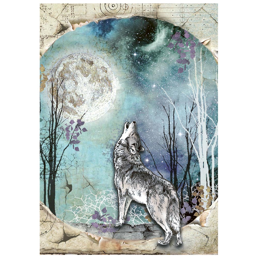 Stamperia Cosmos A6 Mini Rice Paper Selection (8pcs) by Cristina Radovan Preorder*