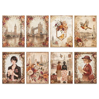 Stamperia Our Way A6 Mini Rice Paper Selection (8pcs)