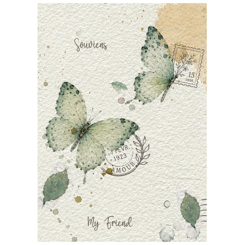 Stamperia Flowers and Poems A6 Mini Rice Paper Selection (8pcs)